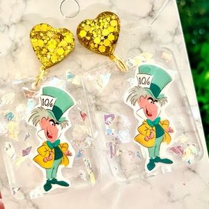Mad Hatter Acrylic Earrings